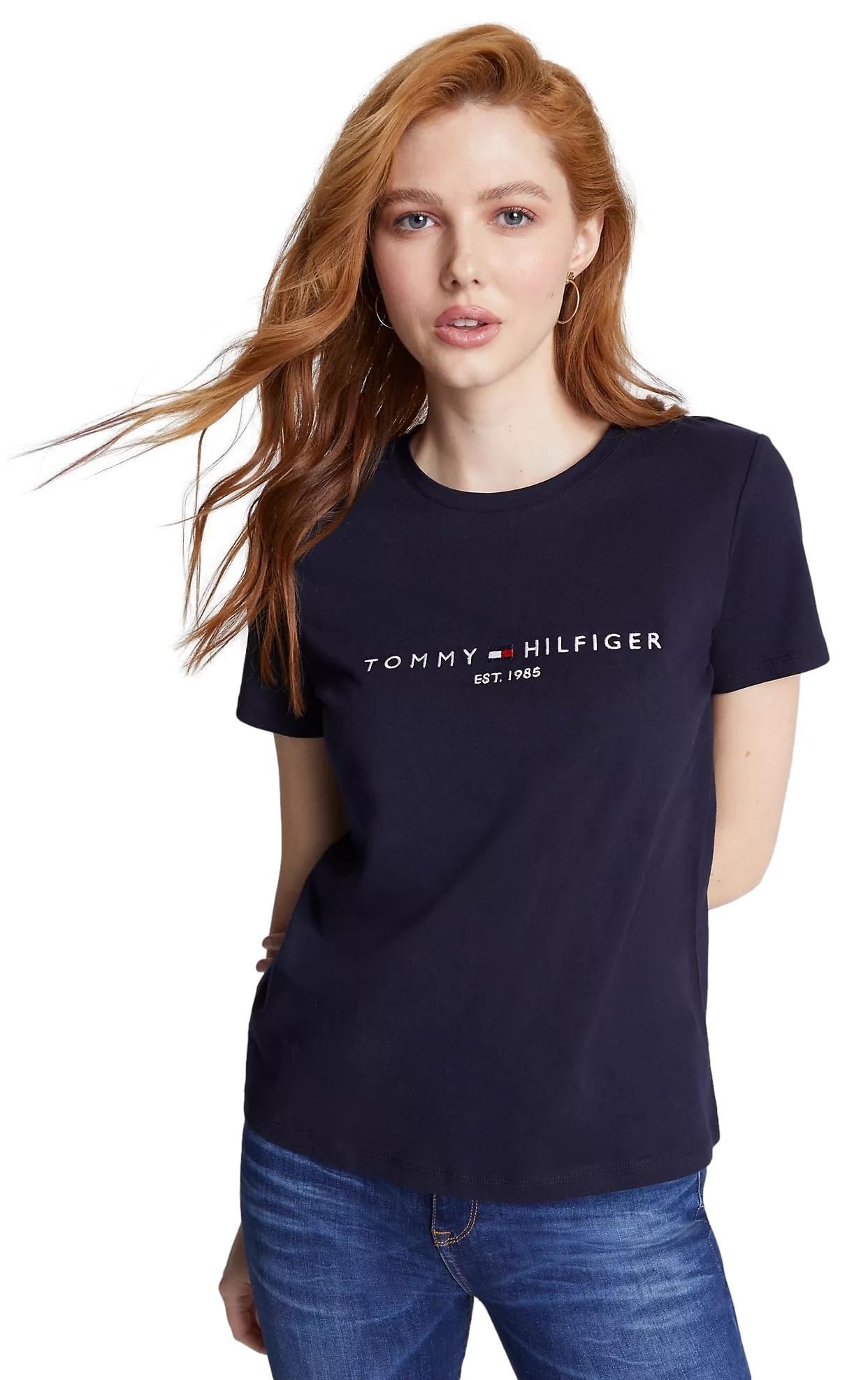 Camiseta Tommy Hilfiger Corte Regular para Mujer - Venta Internacional