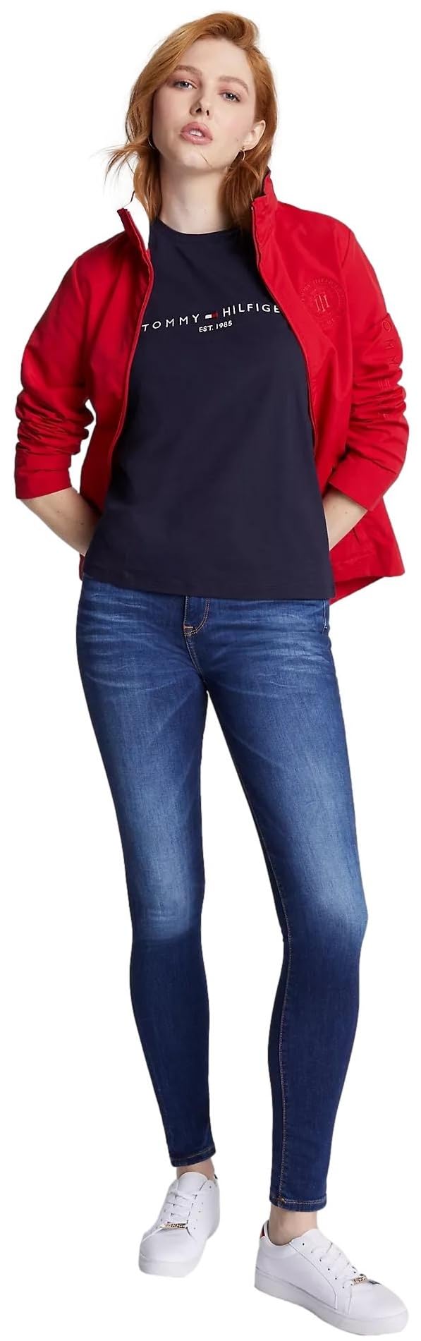 Foto 3 pulgar | Camiseta Tommy Hilfiger Corte Regular para Mujer - Venta Internacional
