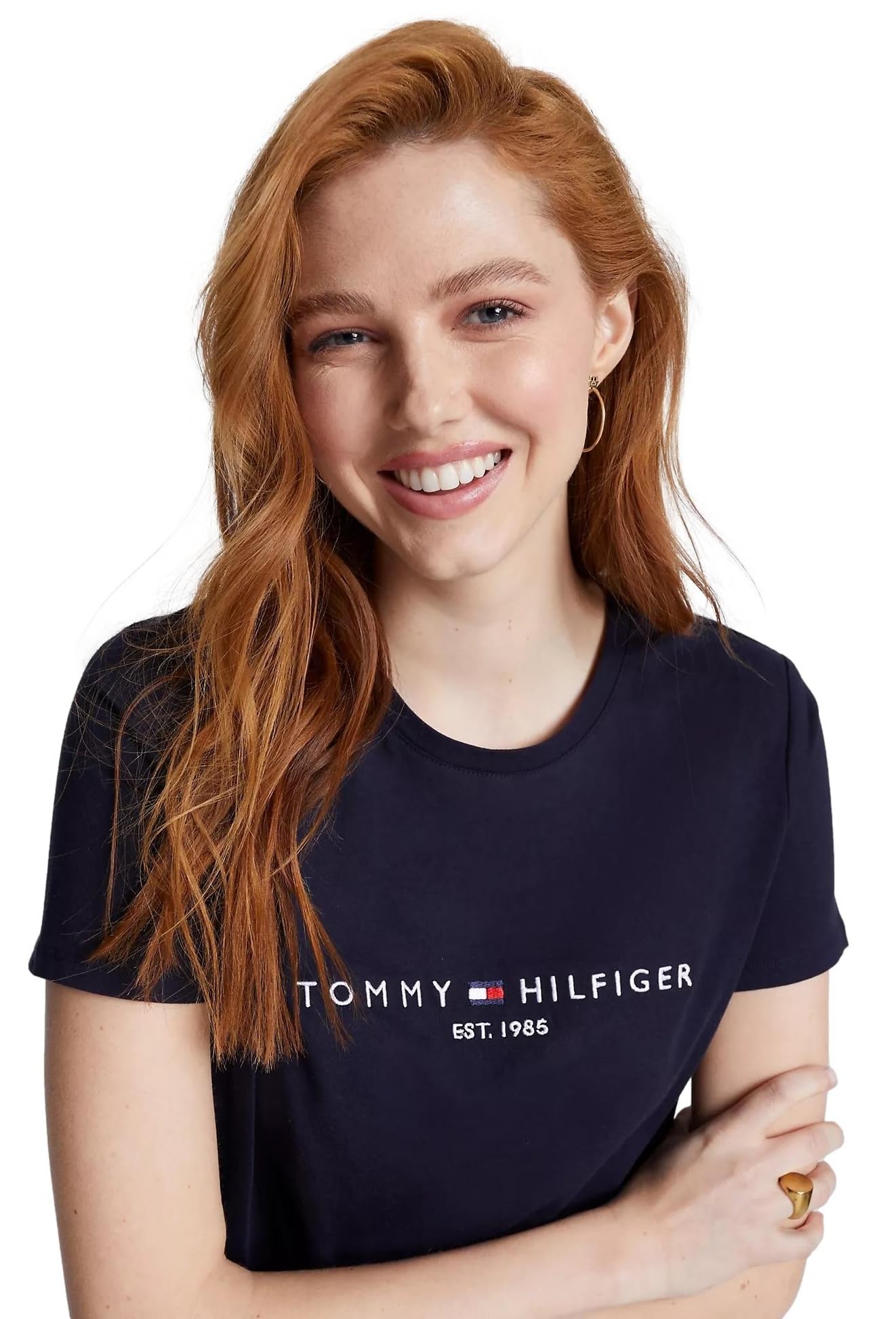 Foto 4 pulgar | Camiseta Tommy Hilfiger Corte Regular para Mujer - Venta Internacional