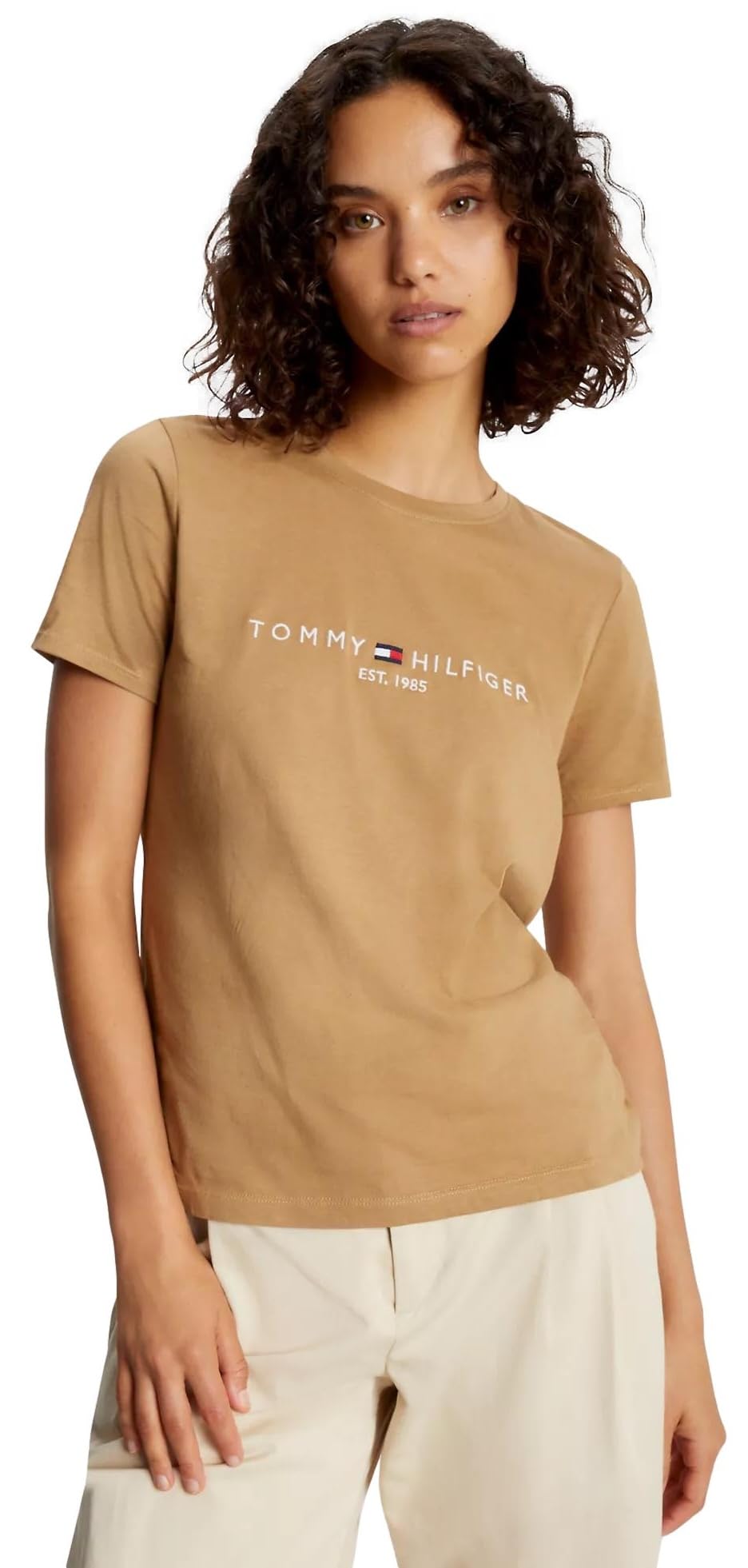 Foto 2 pulgar | Playera Tommy Hilfiger Corte Regular para Mujer - Venta Internacional