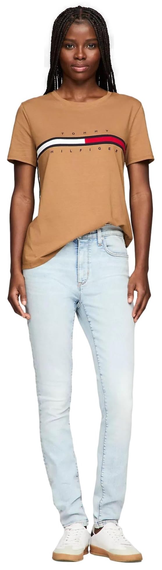 Foto 3 pulgar | Camiseta Tommy Hilfiger Goldenrays Regular Fit para Mujer - Venta Internacional