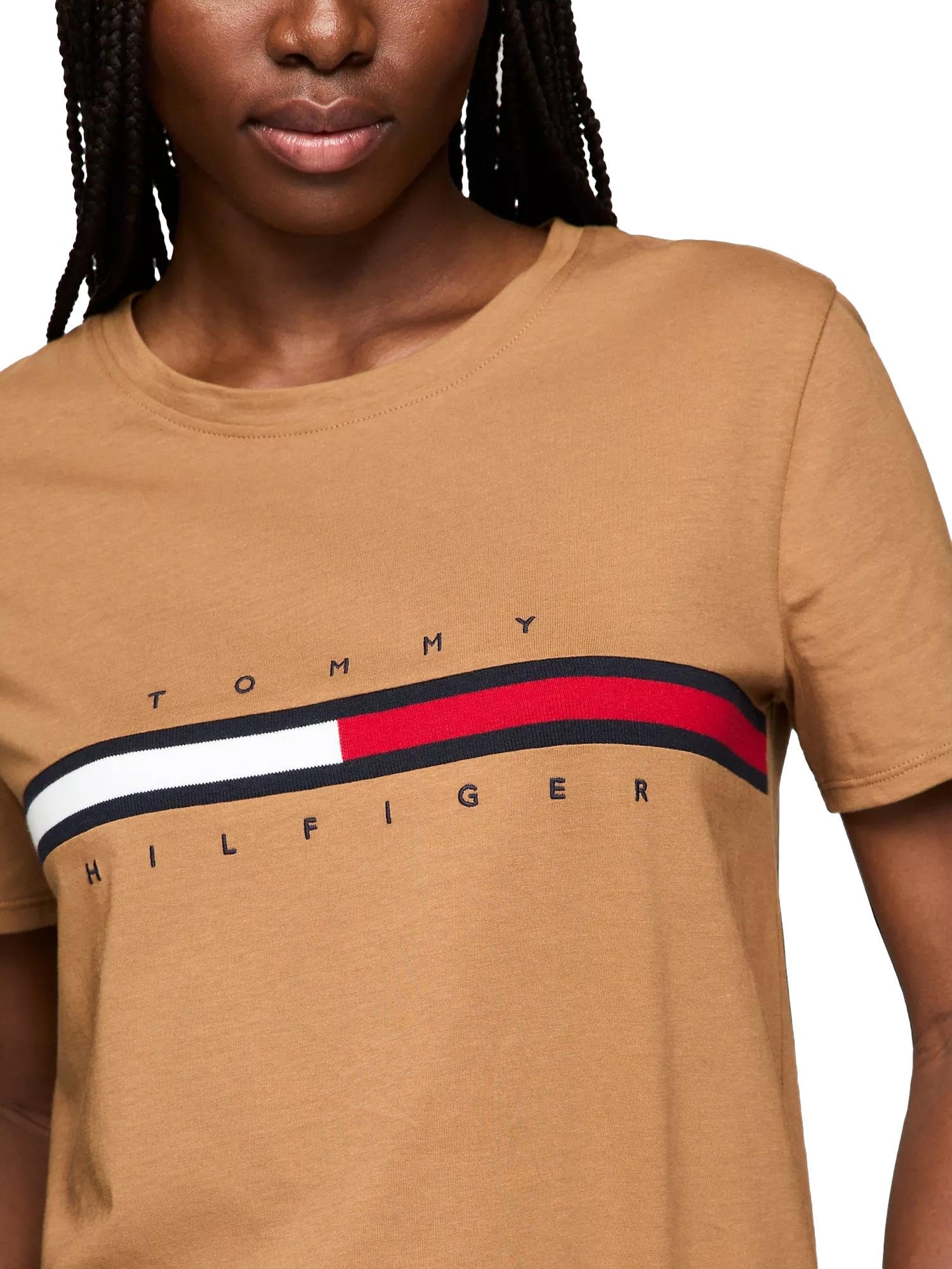 Foto 4 pulgar | Camiseta Tommy Hilfiger Goldenrays Regular Fit para Mujer - Venta Internacional