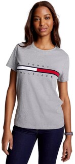 Foto 1 | Playera Tommy Hilfiger Gris para Mujer - Venta Internacional