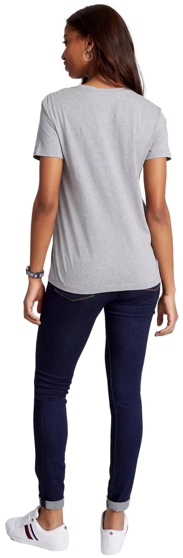 Foto 5 pulgar | Playera Tommy Hilfiger Gris para Mujer - Venta Internacional