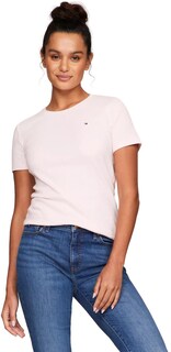 Foto 1 | Playera Tommy Hilfiger Essential Favorite Flag Logo para Mujer - Venta Internacional