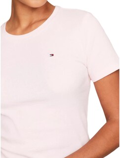 Foto 3 | Playera Tommy Hilfiger Essential Favorite Flag Logo para Mujer - Venta Internacional