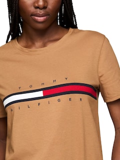 Foto 3 | Camiseta Tommy Hilfiger Goldenrays Regular Fit para Mujer - Venta Internacional