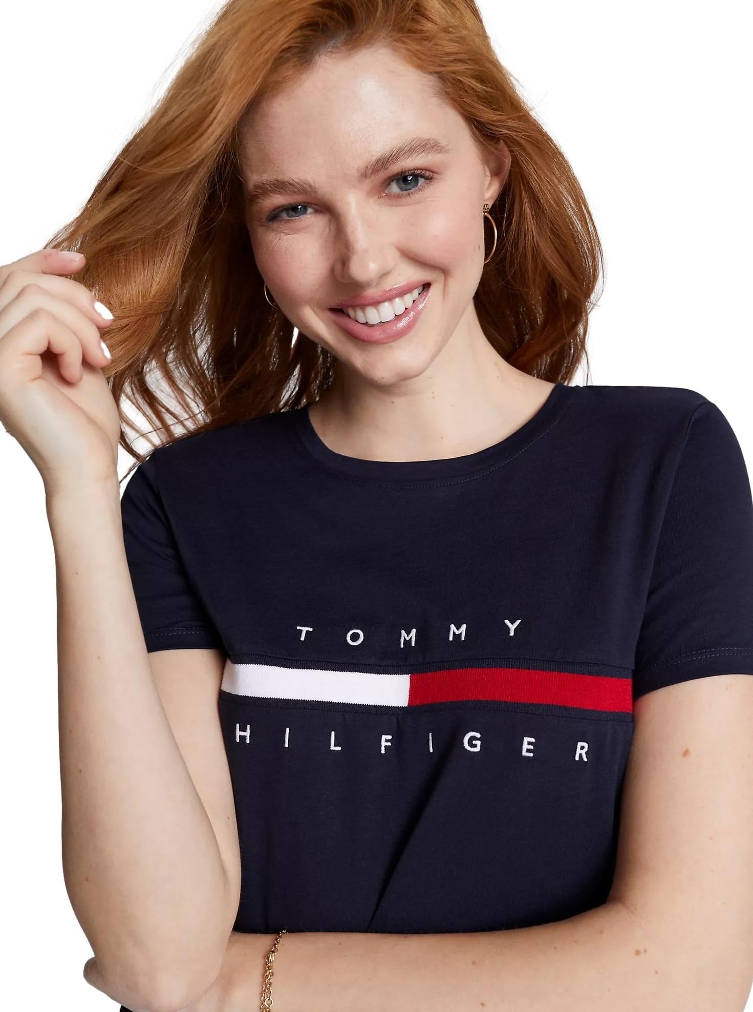 Foto 3 | Camiseta Tommy Hilfiger para Mujer - Venta Internacional