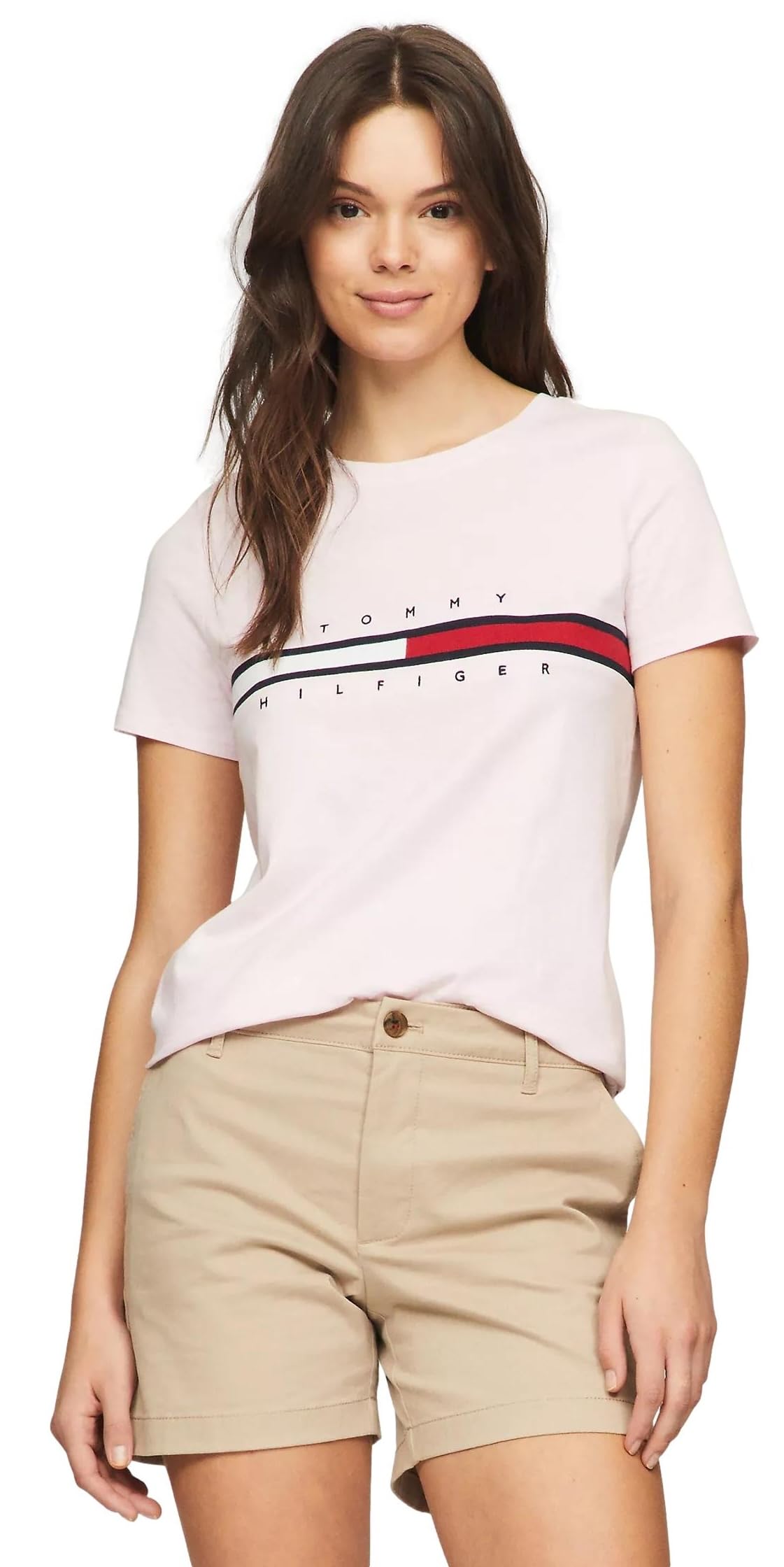 Foto 2 pulgar | Camiseta Tommy Hilfiger Rosa para Mujer - Venta Internacional