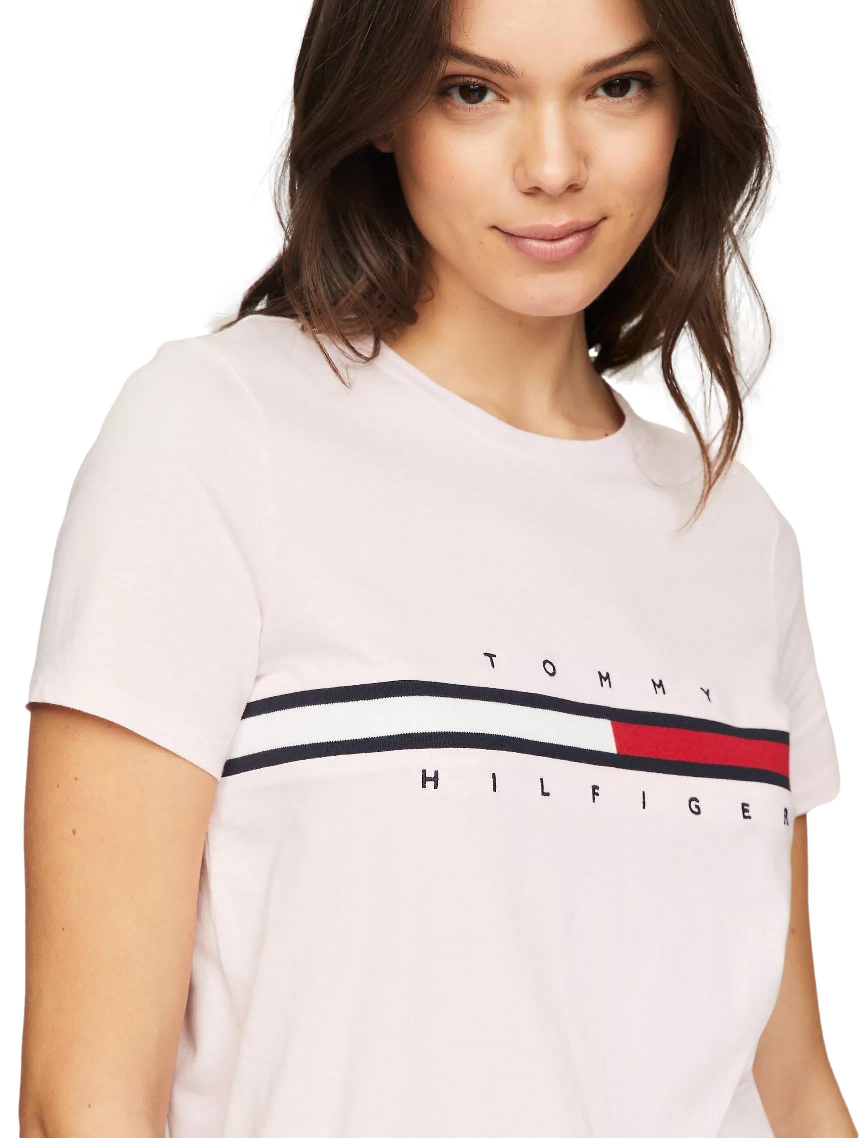 Foto 4 pulgar | Camiseta Tommy Hilfiger Rosa para Mujer - Venta Internacional