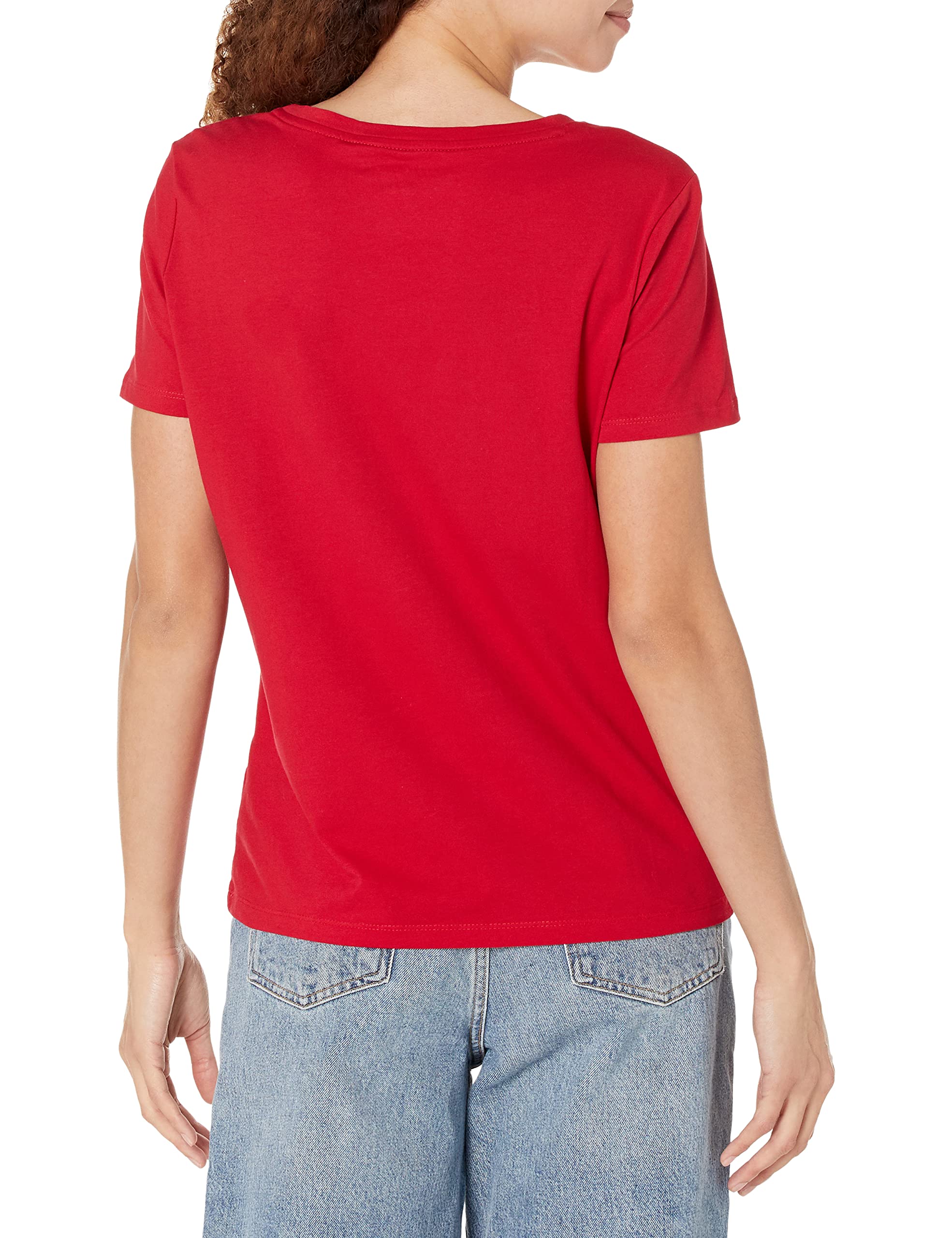 Foto 3 pulgar | Camiseta con Cuello Redond Tommy Hilfiger Roja para Mujer - Venta Internacional