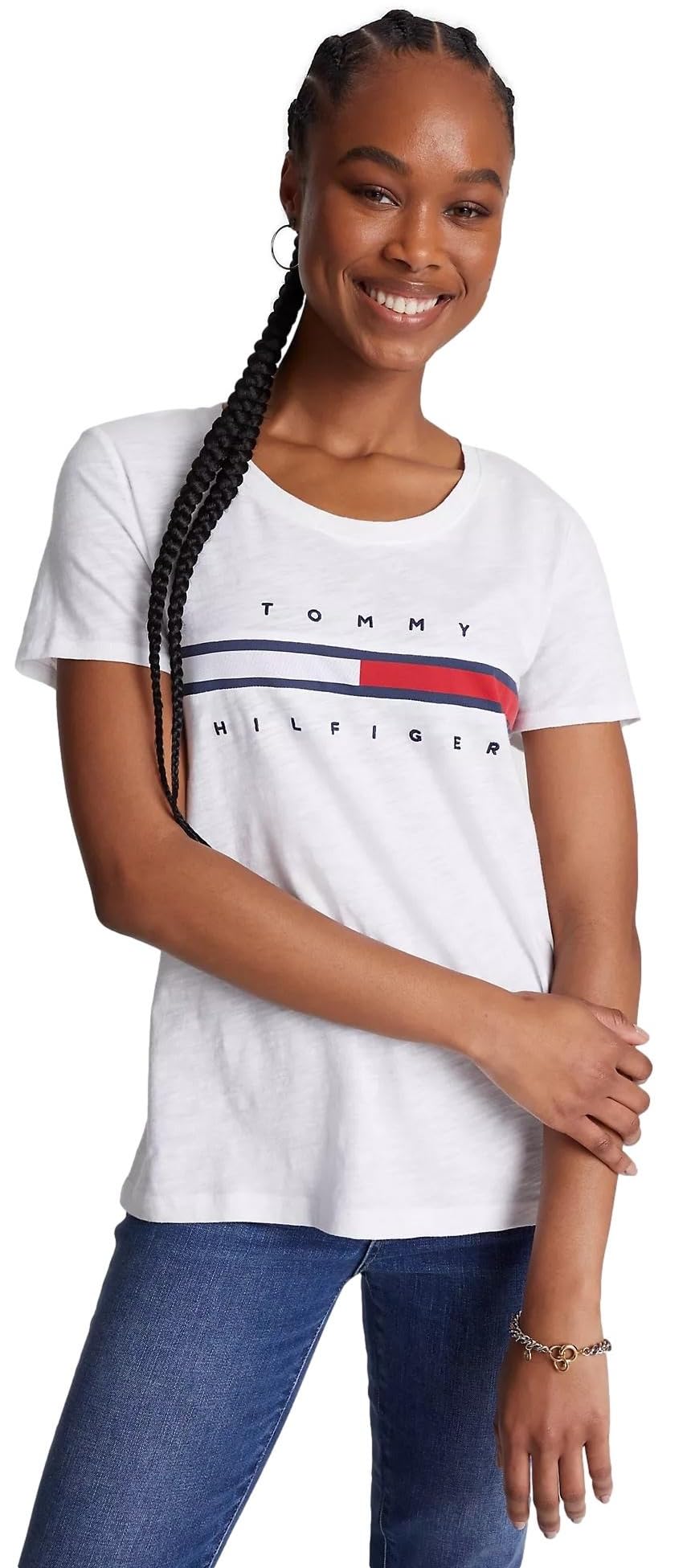 Foto 2 pulgar | Camiseta Tommy Hilfiger Corte Regular para Mujer - Venta Internacional