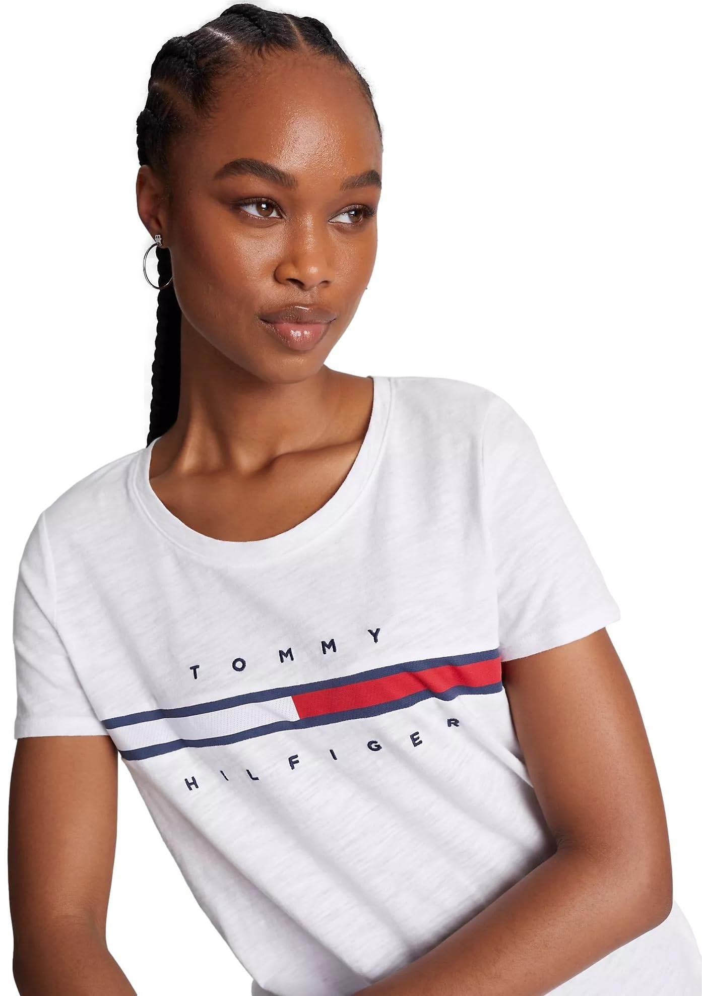 Foto 4 pulgar | Camiseta Tommy Hilfiger Corte Regular para Mujer - Venta Internacional