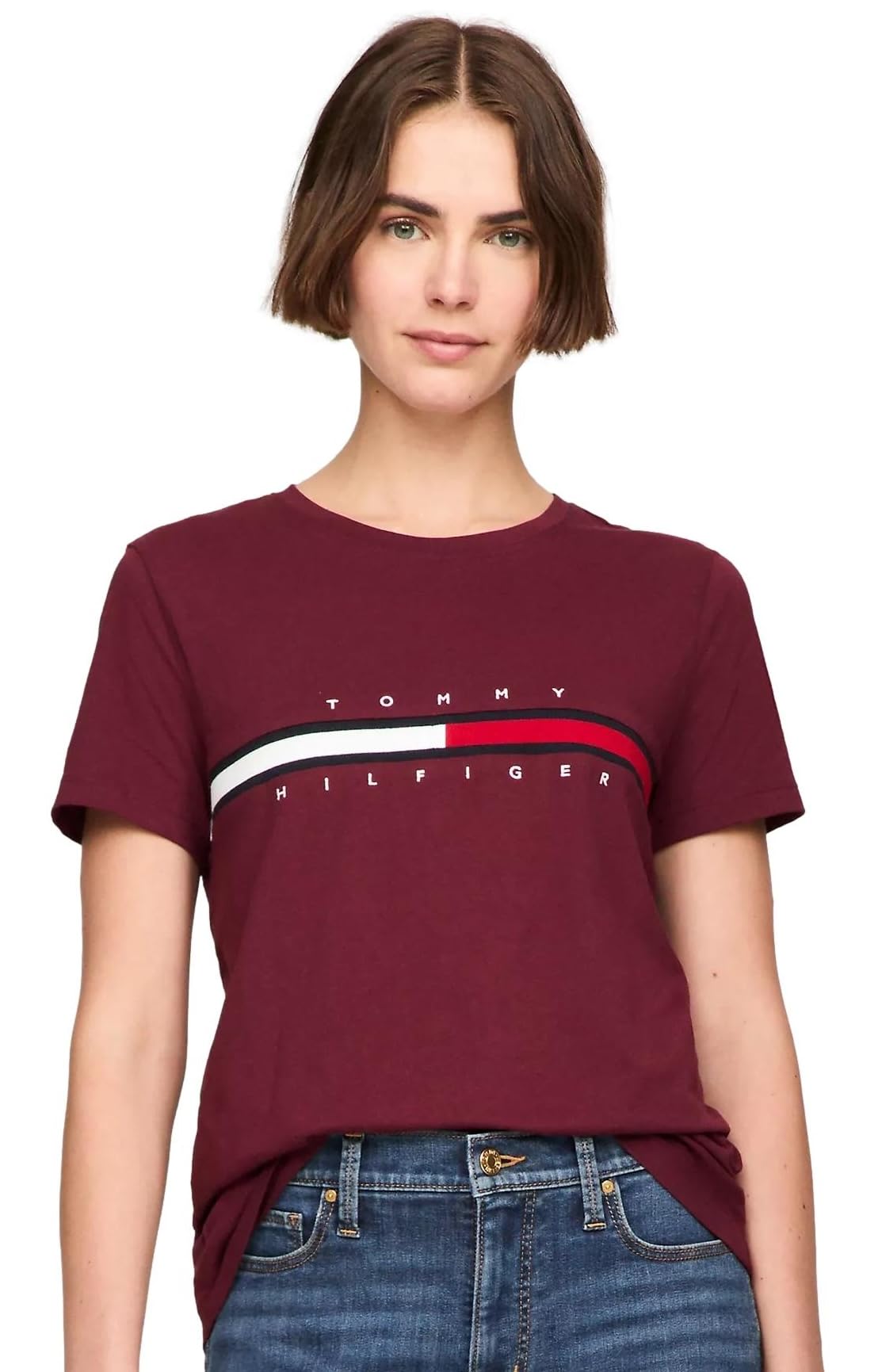 Foto 1 | Camiseta Tommy Hilfiger para Mujer - Venta Internacional