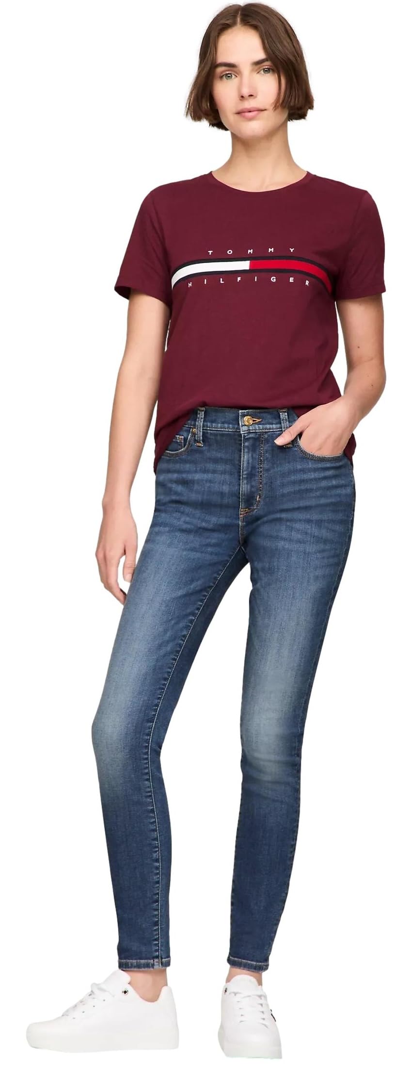 Foto 3 pulgar | Camiseta Tommy Hilfiger para Mujer - Venta Internacional