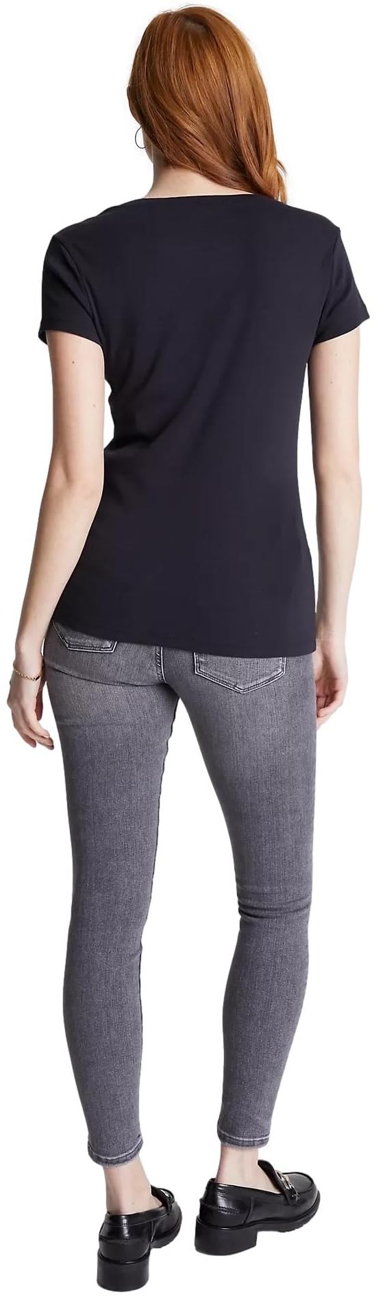 Foto 5 pulgar | Playera Tommy Hilfiger Essential Negro para Mujer - Venta Internacional
