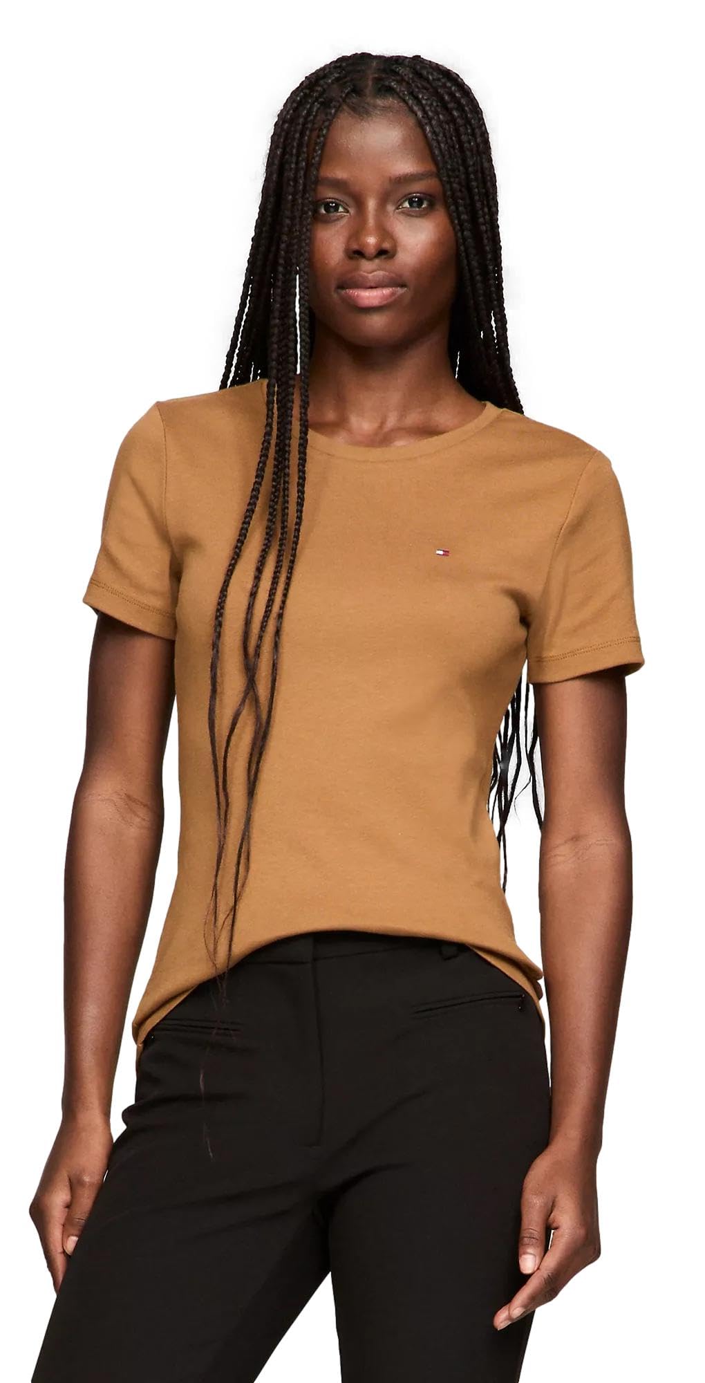 Foto 2 pulgar | Playera Tommy Hilfiger Essential Favorite Flag Logo para Mujer - Venta Internacional