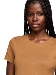 Foto 3 | Playera Tommy Hilfiger Essential Favorite Flag Logo para Mujer - Venta Internacional