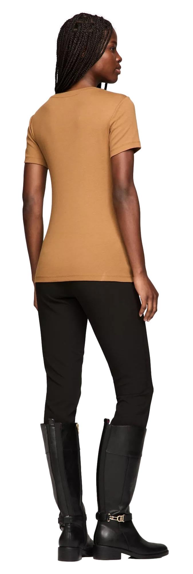 Foto 4 | Playera Tommy Hilfiger Essential Favorite Flag Logo para Mujer - Venta Internacional