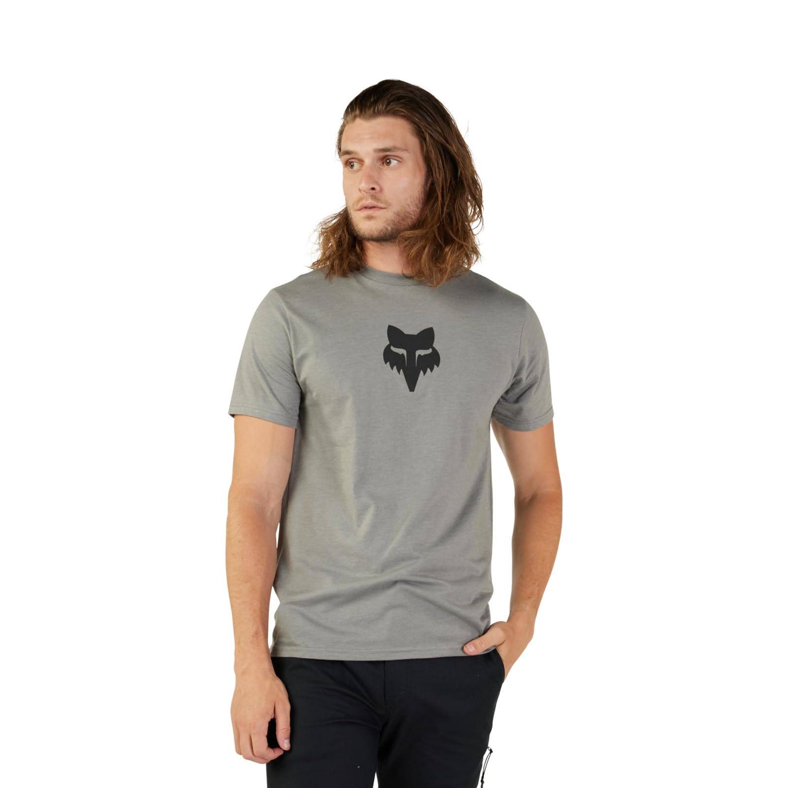 Foto 4 pulgar | Camiseta Fox Racing Fox Head SS Prem Grafito Jaspeado - Venta Internacional