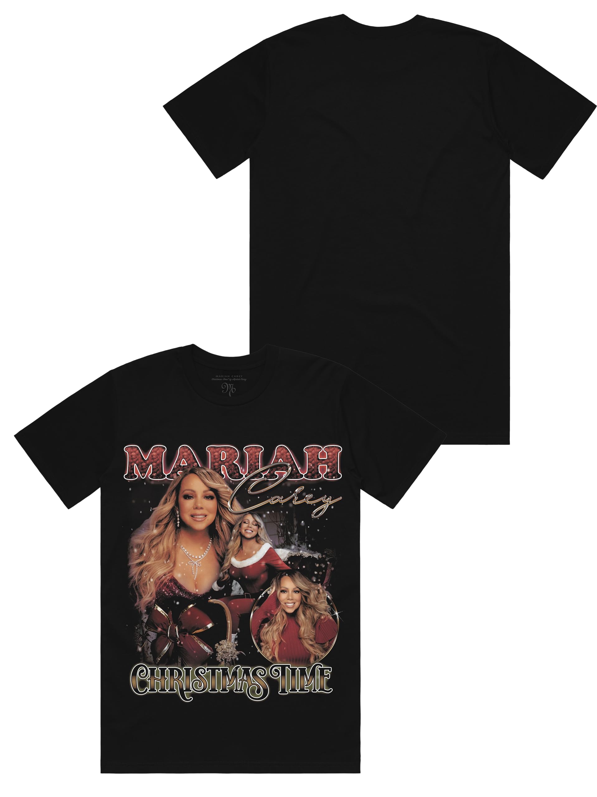 Camiseta Mariah Carey Christmas Time Tour 90s Collage Unisex - Venta Internacional.