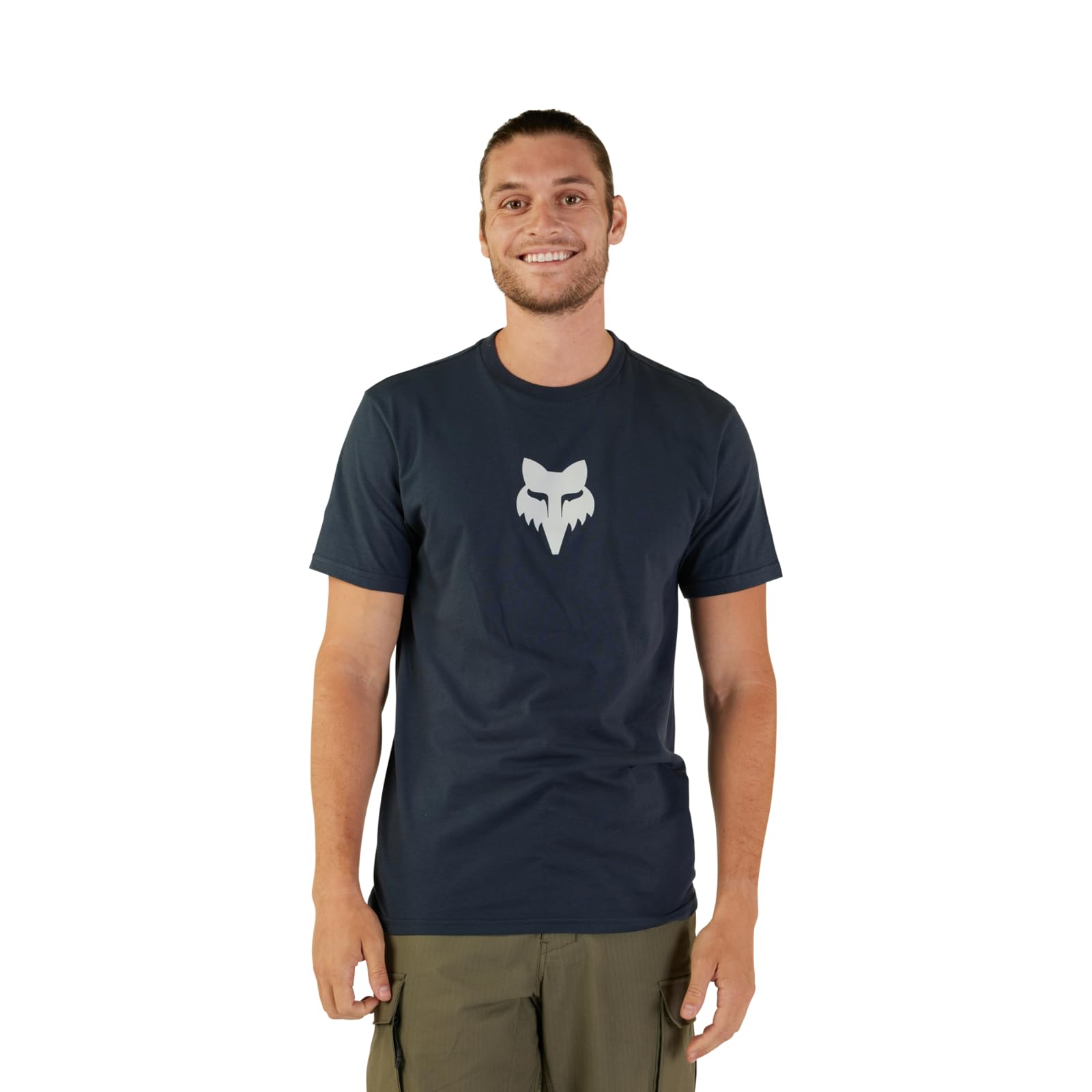 Camiseta Fox Racing Fox Head Ss Prem, Medianoche, Talla M - Venta Internacional.