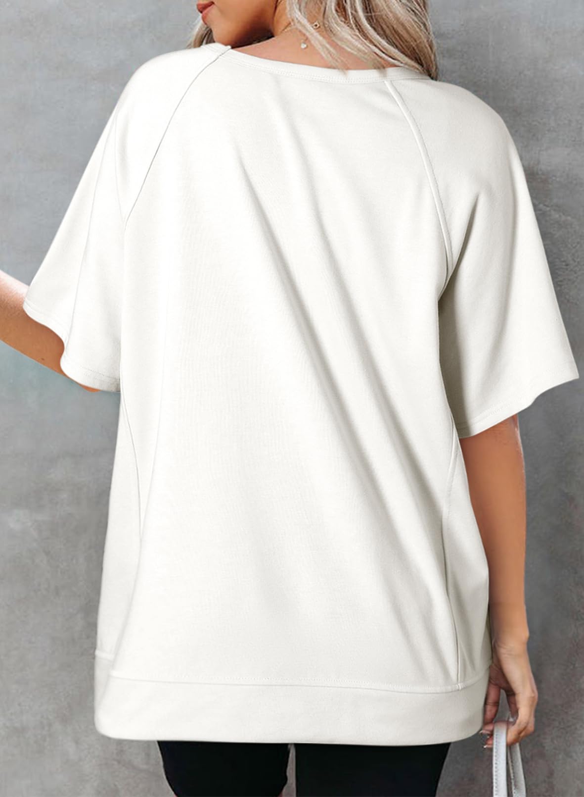 Foto 3 pulgar | Camiseta Dokotoo Oversized Para Mujer, Blanca, Casual, Moda 2025 - Venta Internacional.