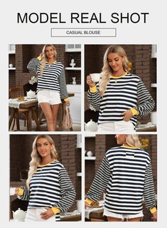 Foto 4 | Camiseta Blencot Para Mujer, Talla Extragrande, Patchwork, Otoño, 2xl, Blanca - Venta Internacional.