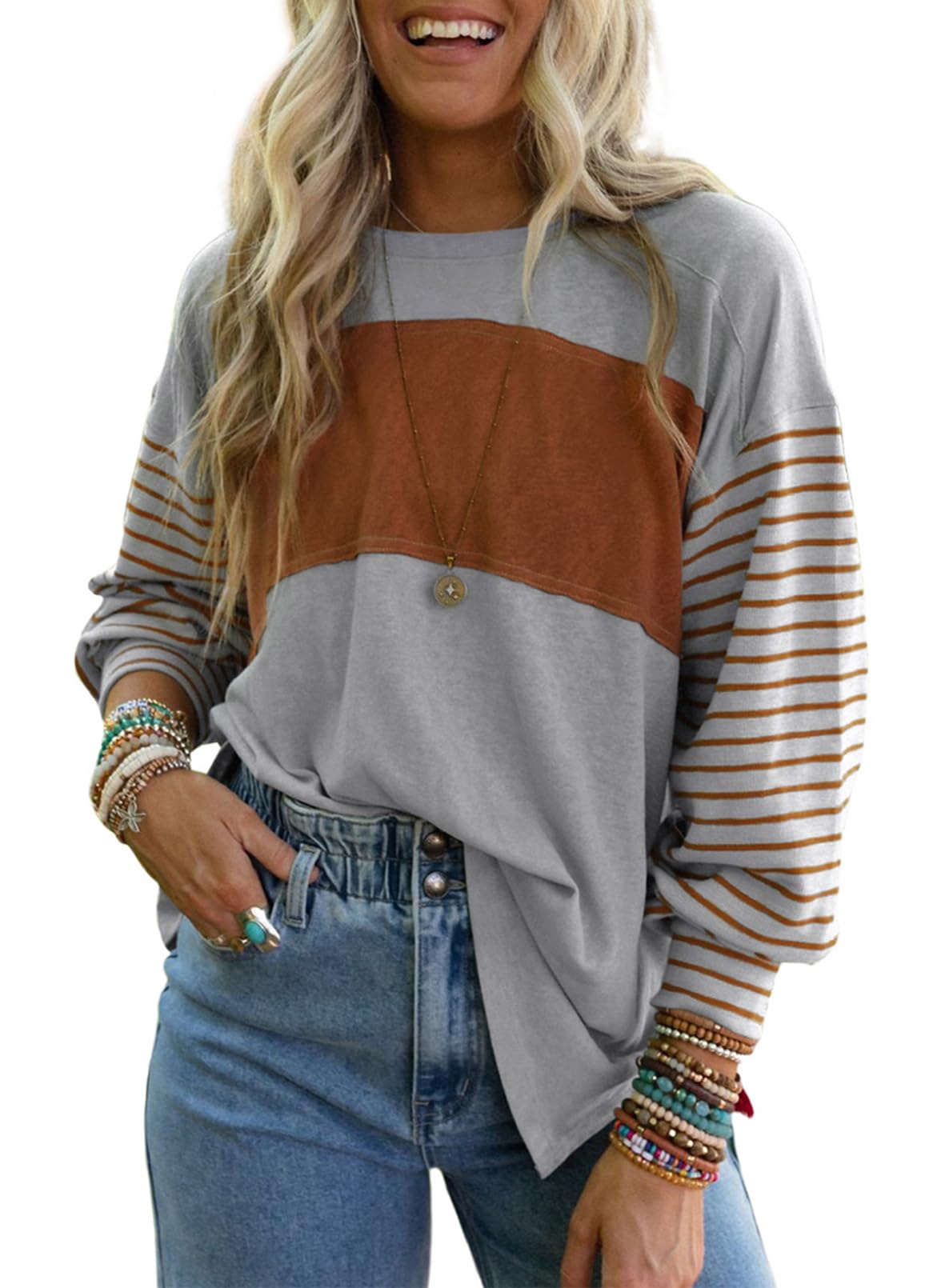Foto 2 pulgar | Blusa Dokotoo para Mujer Manga Larga Casual Holgada - Venta Internacional