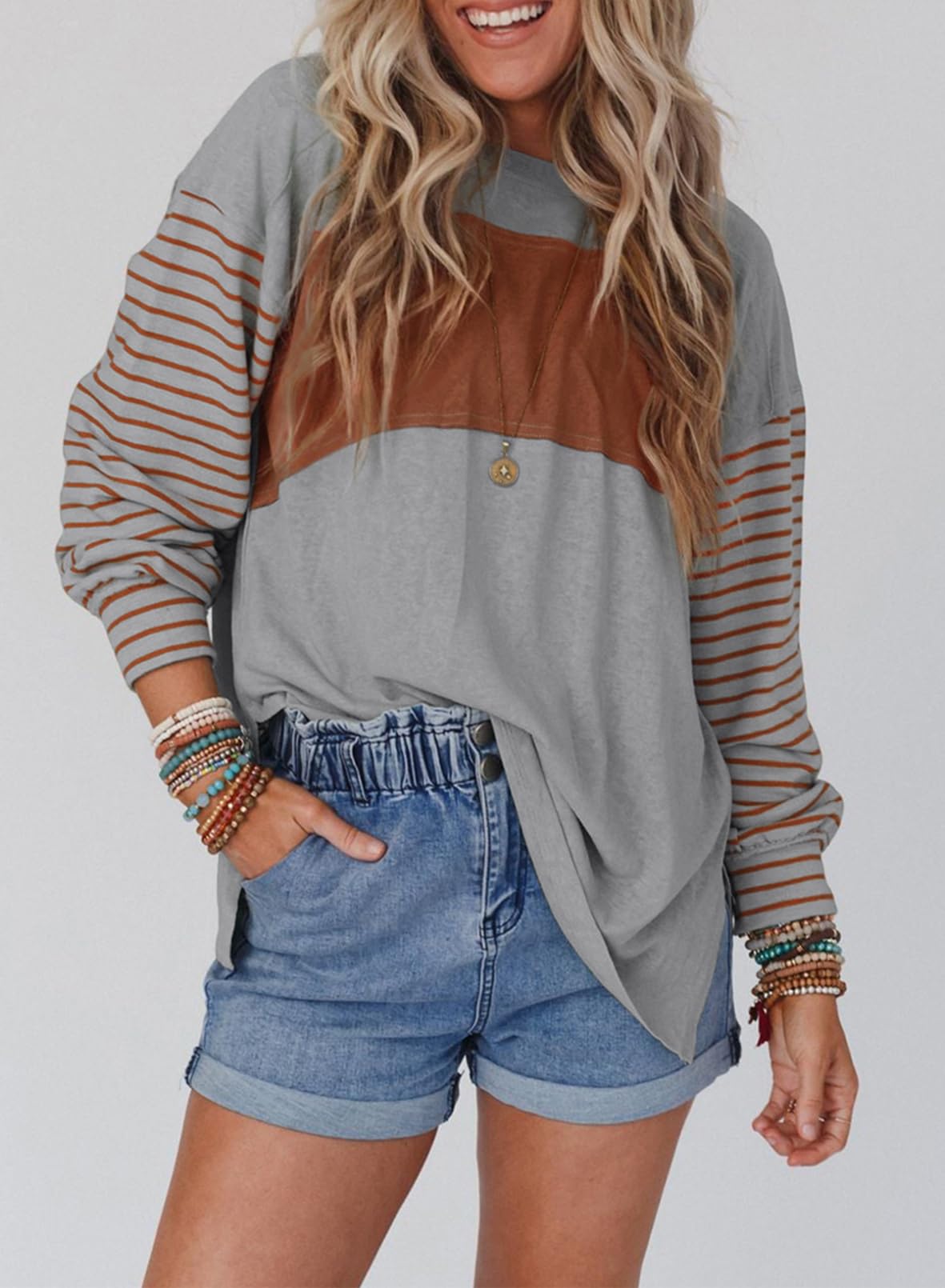 Foto 3 pulgar | Blusa Dokotoo para Mujer Manga Larga Casual Holgada - Venta Internacional