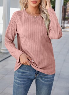 Foto 4 | Top Dokotoo Para Mujer, Talla Grande, Manga Larga, Otoño 2024, Rosa - Venta Internacional.