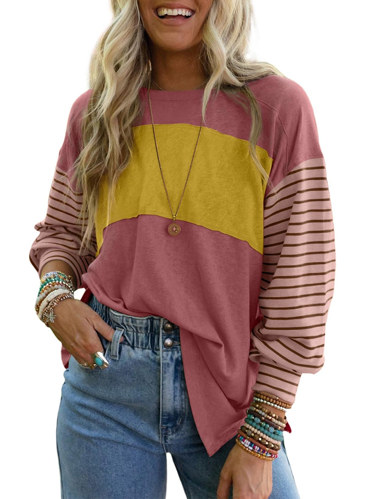 Camiseta Dokotoo De Manga Larga Para Mujer, Otoño 2024, Holgada - Venta Internacional.