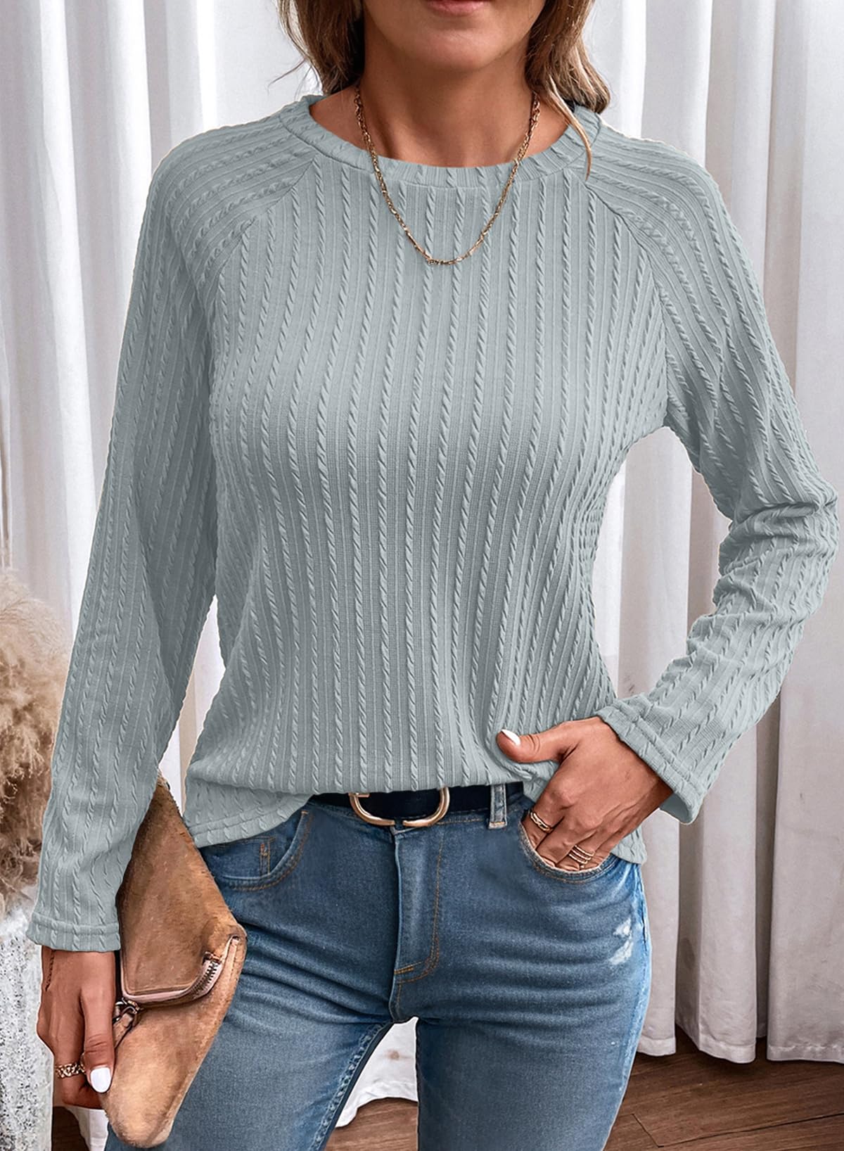 Foto 4 pulgar | Camisa De Manga Larga Dokotoo Spring Business Casual Para Mujer, Talla Grande - Venta Internacional.