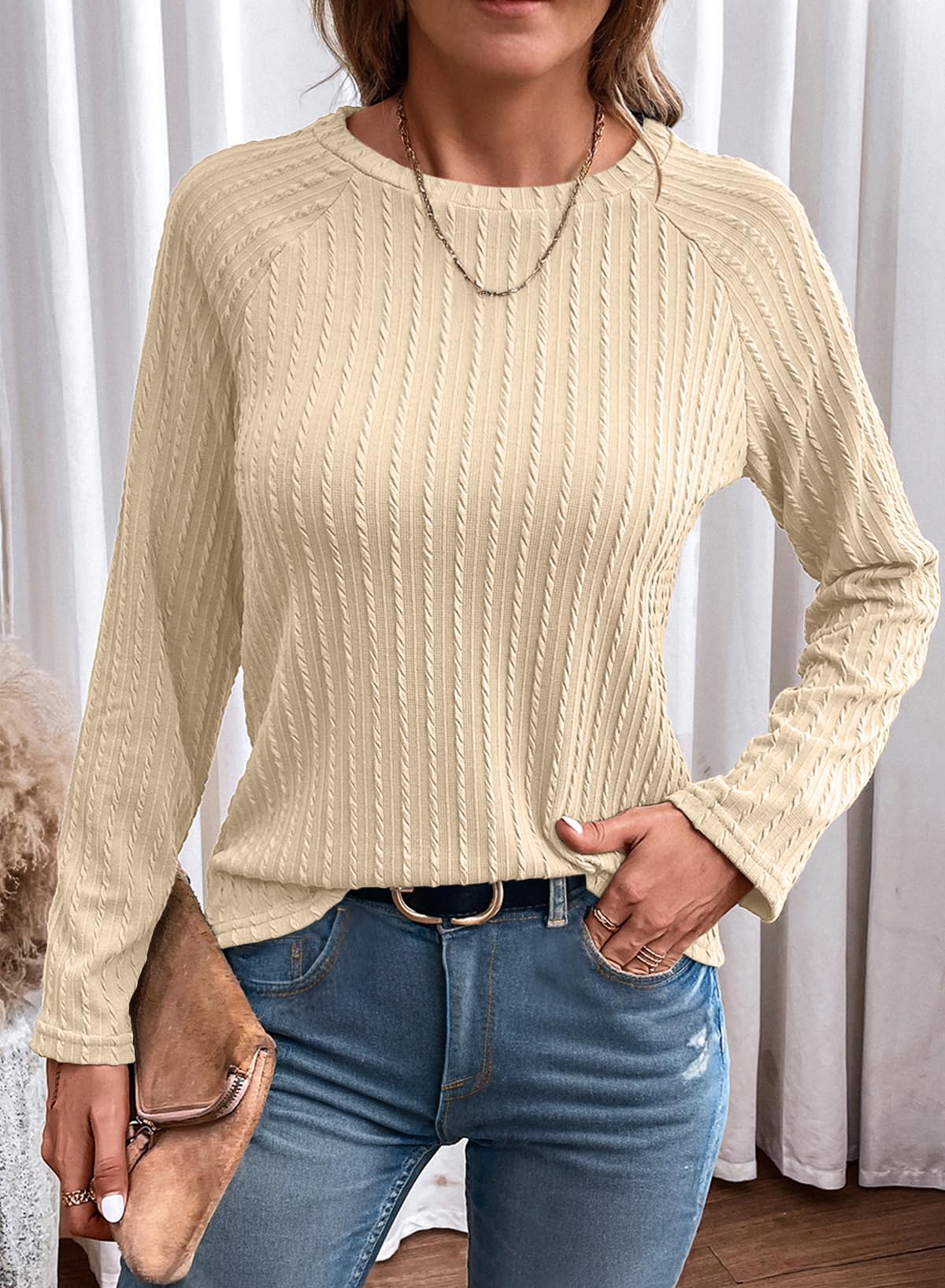 Foto 5 pulgar | Camisa De Manga Larga Dokotoo Spring Business Casual Para Mujer, Talla Grande - Venta Internacional.