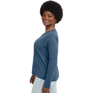 Foto 3 | Camiseta Hanes Comfortblend Originals De Manga Larga Para Mujer - Venta Internacional.