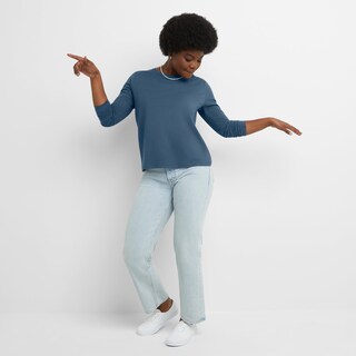Foto 4 | Camiseta Hanes Comfortblend Originals De Manga Larga Para Mujer - Venta Internacional.