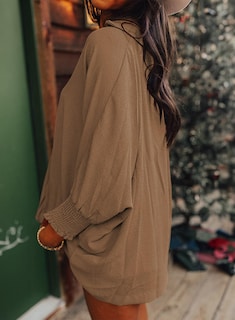 Foto 4 | Top Dokotoo Para Mujer, Primavera-verano, Cuello En V, Color Marrón, 100% Poliéster - Venta Internacional.