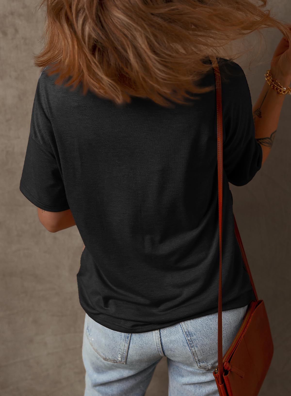 Foto 3 | Top Dokotoo Summer Fluffy Touch Waffle Con Cuello En V Para Mujer - Venta Internacional.