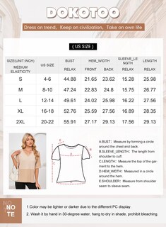 Foto 5 | Camiseta Dokotoo Brown Sobredimensionada De Punto Gofrado Con Cuello En V Para Mujer 2025 - Venta Internacional.
