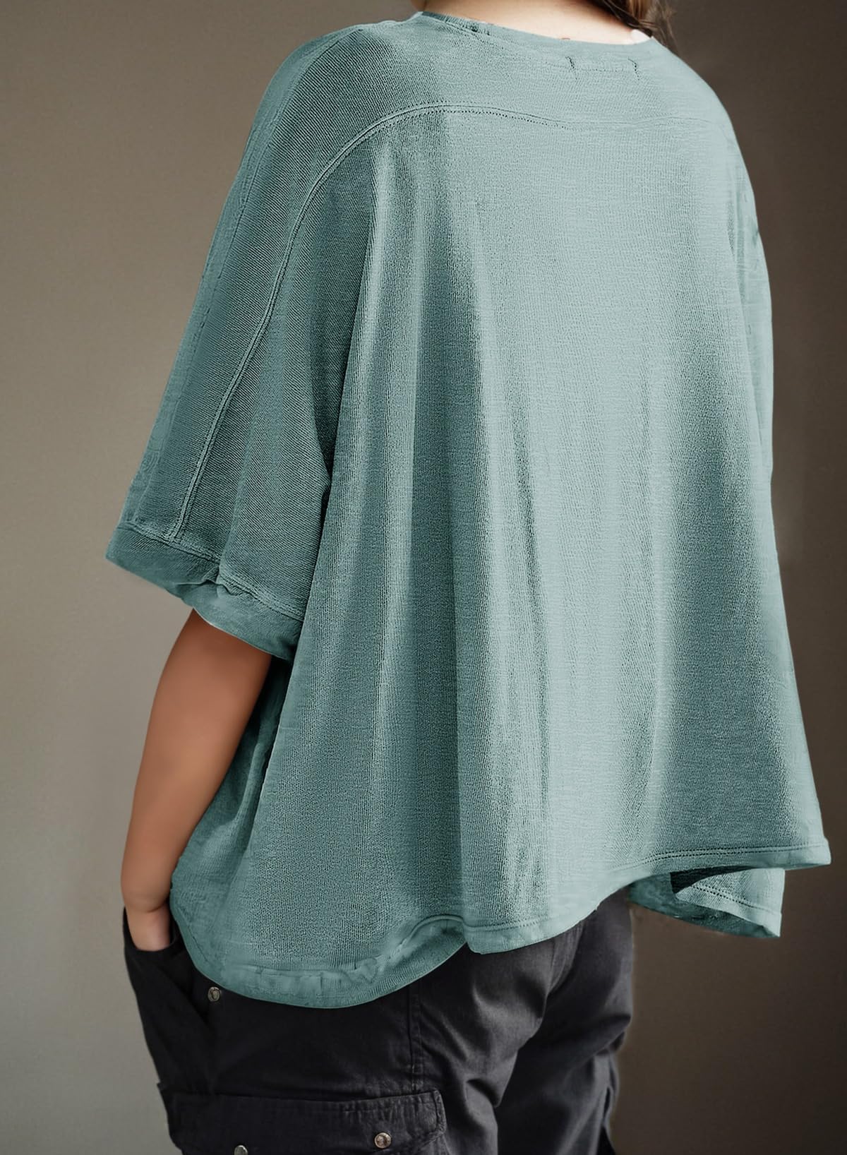 Foto 6 pulgar | Camiseta Dokotoo Summer Para Mujer, Talla Grande, Top Corto - Venta Internacional.