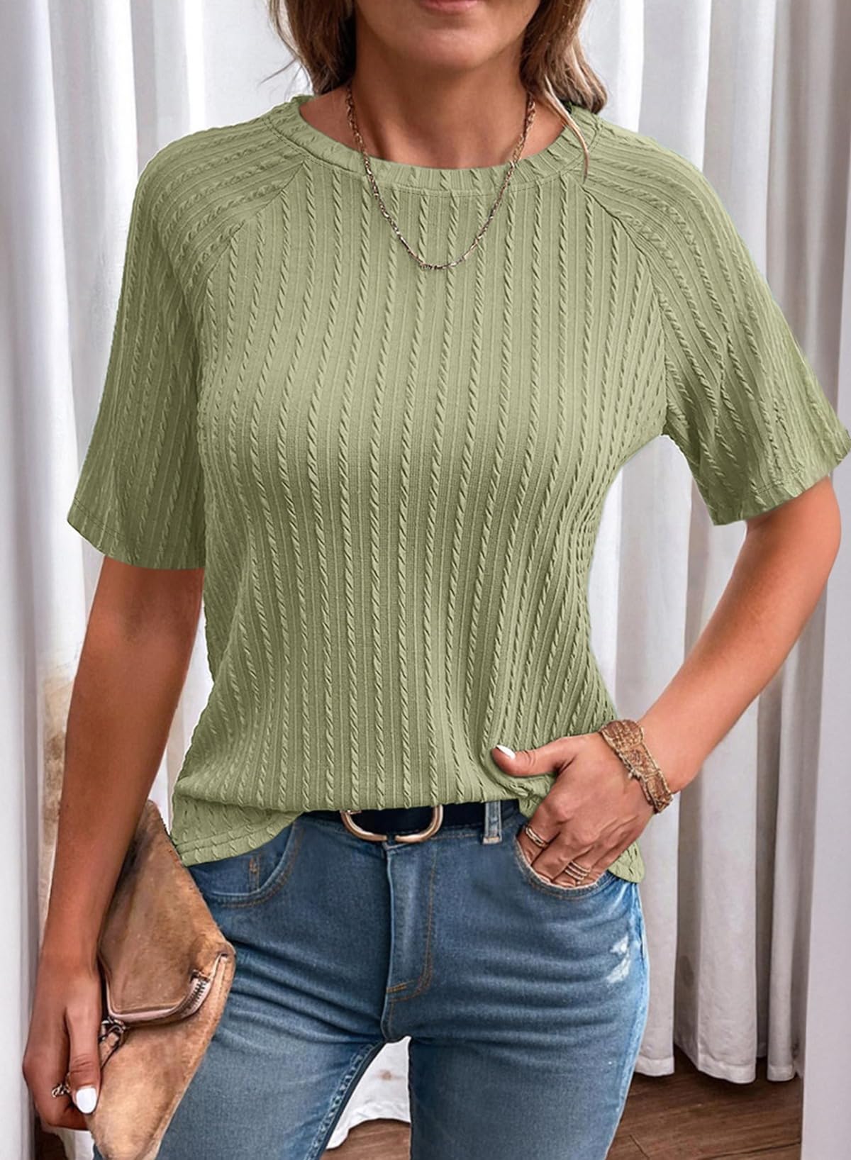 Foto 4 pulgar | Top Dokotoo Para Mujer 2025, Ropa De Verano, Manga Corta, Talla S - Venta Internacional.