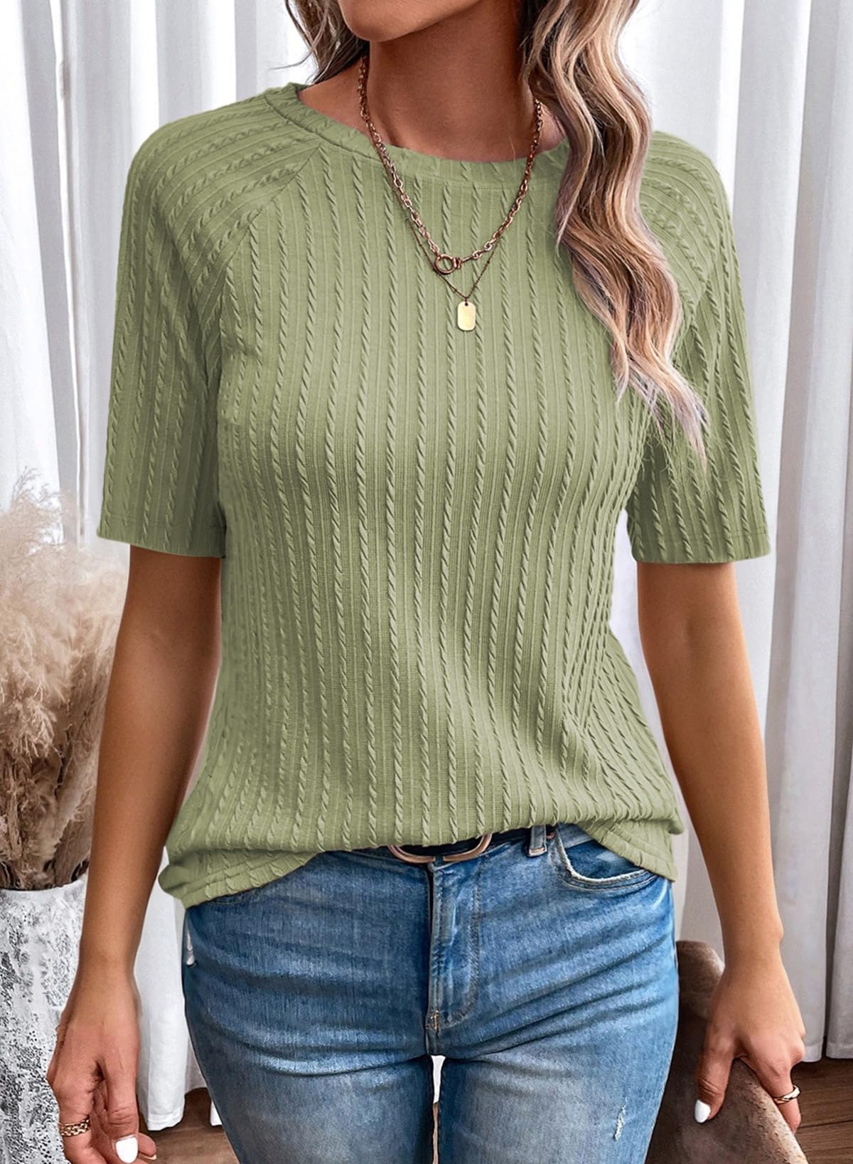 Foto 5 pulgar | Top Dokotoo Para Mujer 2025, Ropa De Verano, Manga Corta, Talla S - Venta Internacional.
