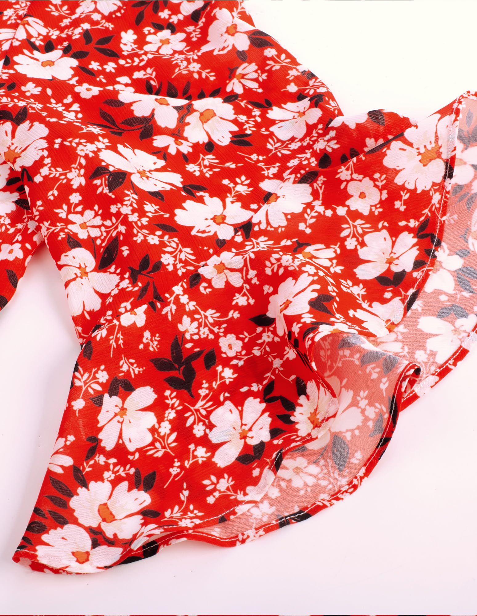 Foto 4 pulgar | Blusa Grace Karin Con Estampado Floral Y Manga 3/4 Con Cuello En V Para Mujer - Venta Internacional.