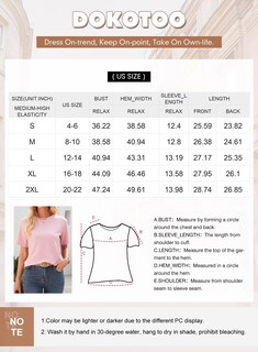Foto 6 | La Mejor Tendencia De Moda De Dokotoo Para El Verano De 2025 Para Mujer, Rosa - Venta Internacional.