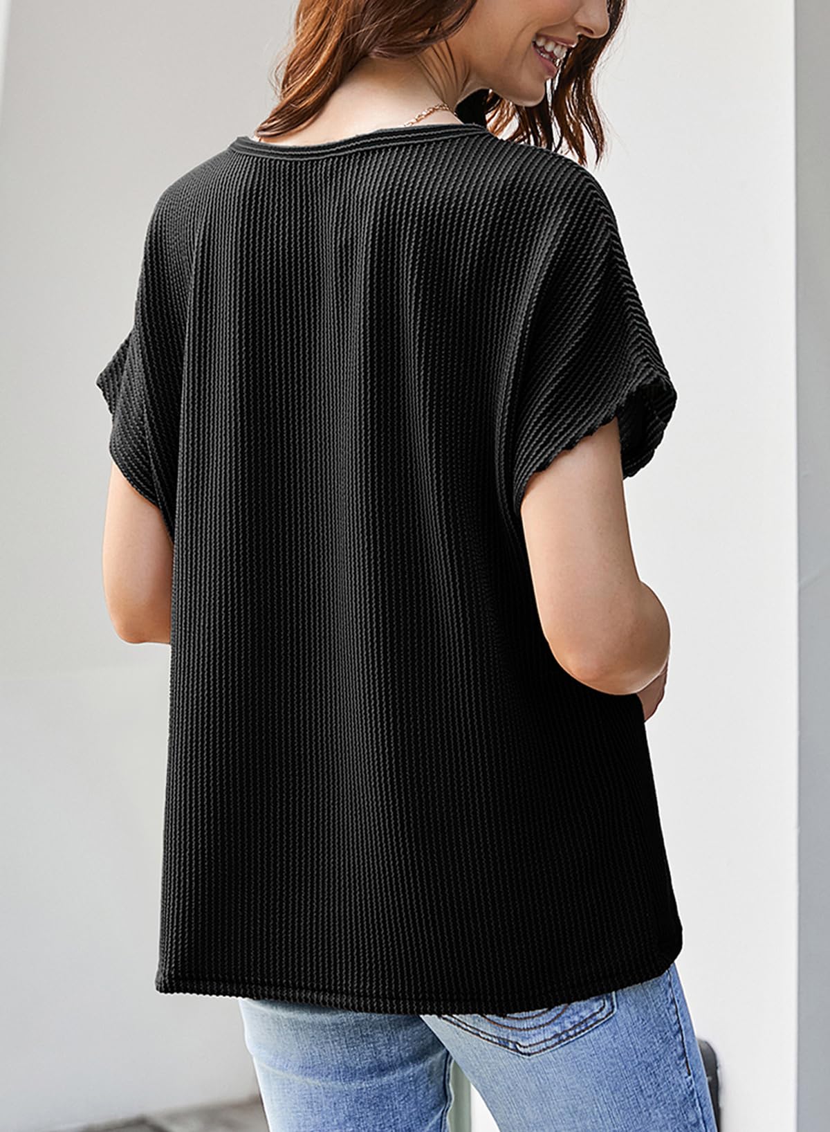 Foto 2 | Top Dokotoo Summer Fashion 2025 Con Bloques De Color Negro Acanalado - Venta Internacional.