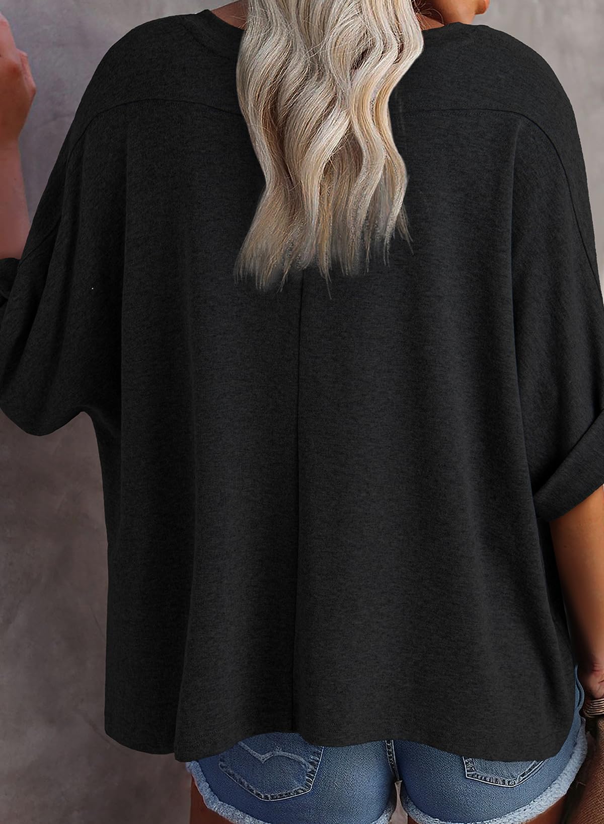 Foto 6 pulgar | Tops De Verano Dokotoo Para Mujer, Moda, Cuello En V, Negro, M - Venta Internacional.
