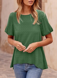 Foto 7 | Camiseta Blencot Para Mujer, De Verano, Con Volantes, Manga Corta, Color Verde L - Venta Internacional.