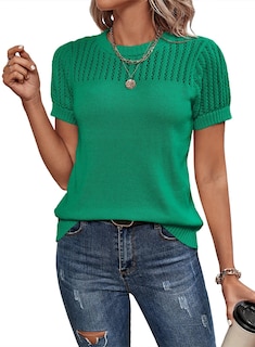 Foto 1 | Blusas Tipo Túnica Dokotoo Para Mujer, Primavera Y Verano, Color Verde, Talla L - Venta Internacional.