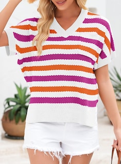 Foto 3 | Blusas Y Túnicas Dokotoo Para Mujer, Manga Corta, Color Rosa Xl - Venta Internacional.