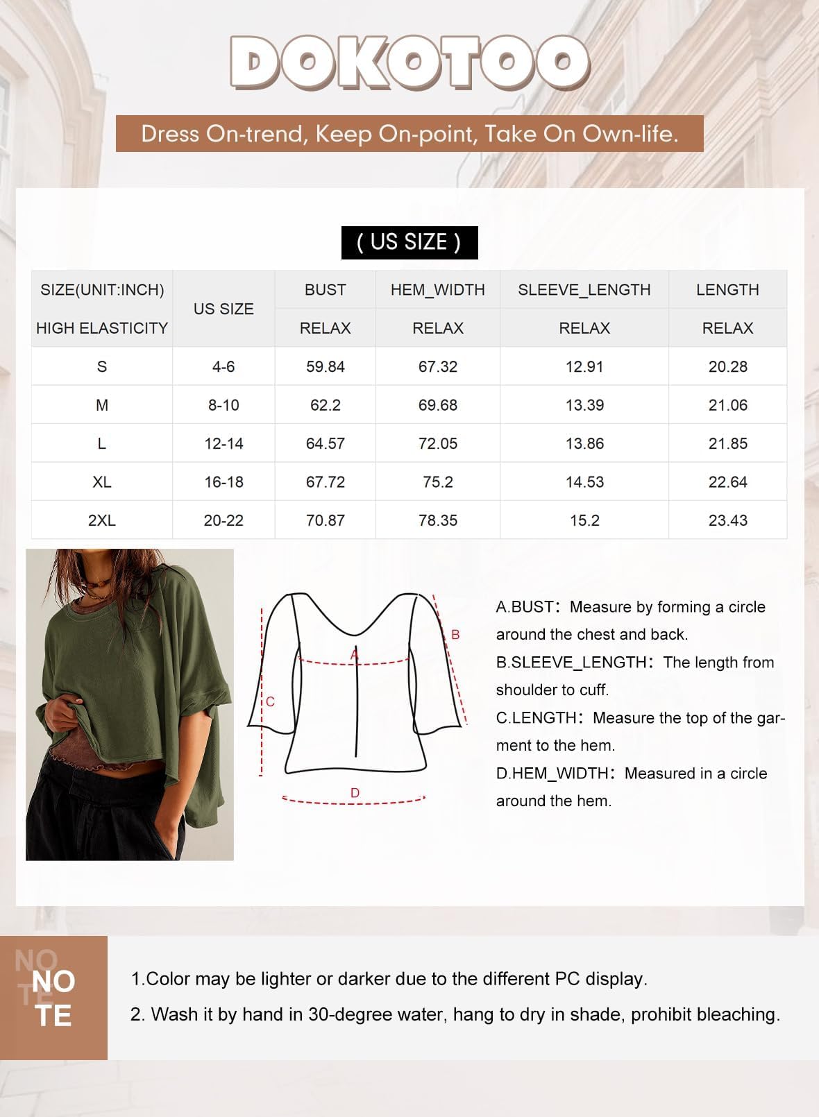Foto 7 pulgar | Blusa Dokotoo para Mujer-Venta Internacional